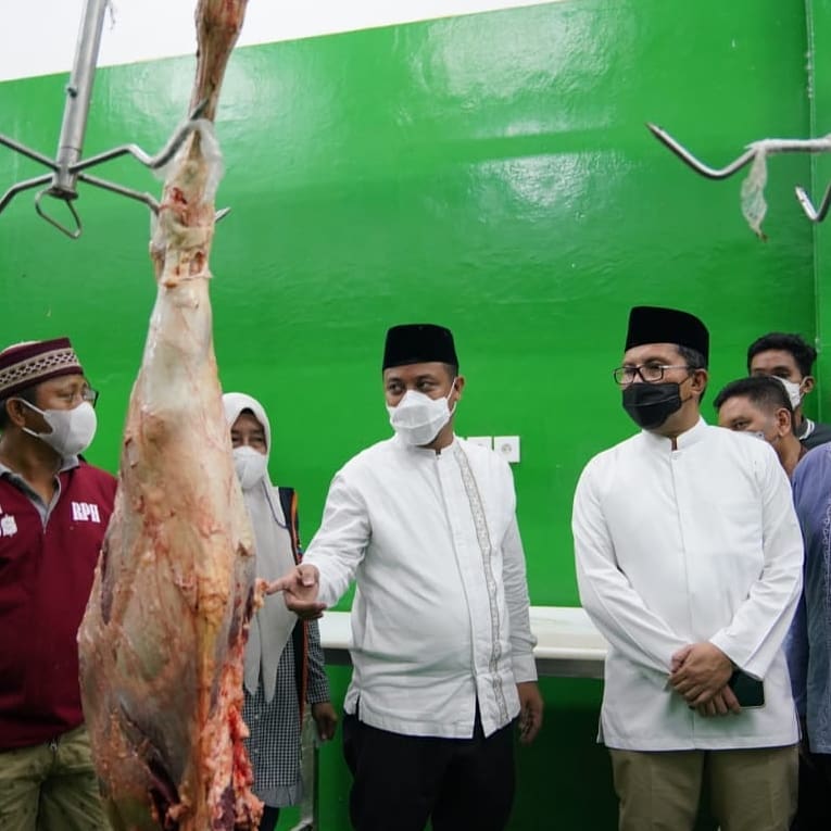 Plt Gubernur bersama Wali Kota Makassar Tinjau RPH Manggala, Ketersediaan Stok Daging Terjamin